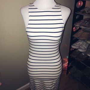 Fitted stripped dress